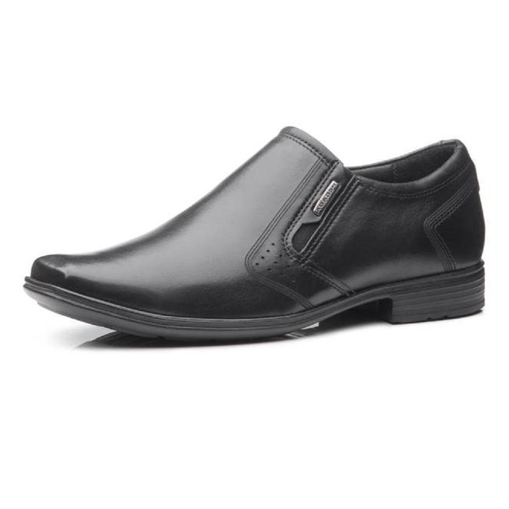 SAPATO PEGADA SOCIAL EM COURO REF 122326 MASCULINO Preto 2
