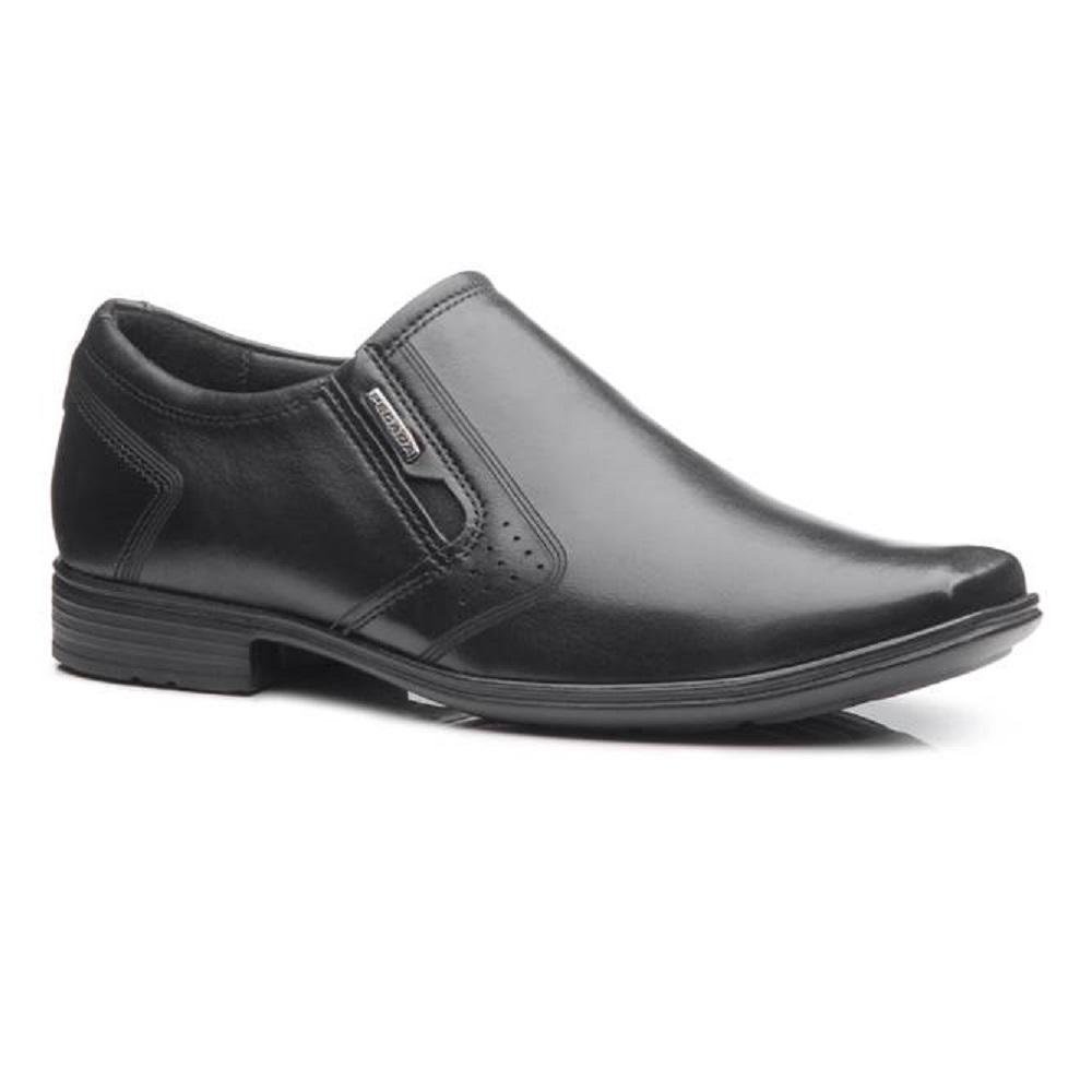SAPATO PEGADA SOCIAL EM COURO REF 122326 MASCULINO Preto 3