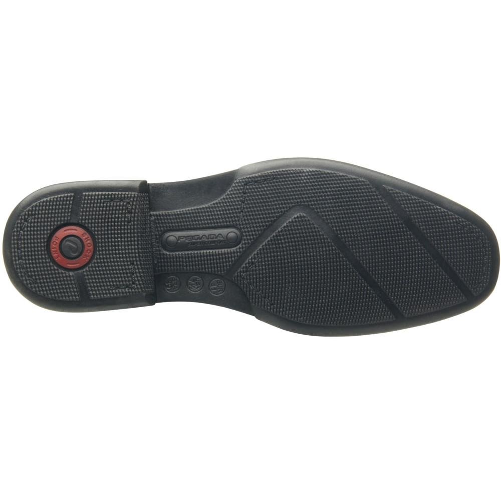 SAPATO PEGADA SOCIAL EM COURO REF 123463 MASCULINO Preto 7