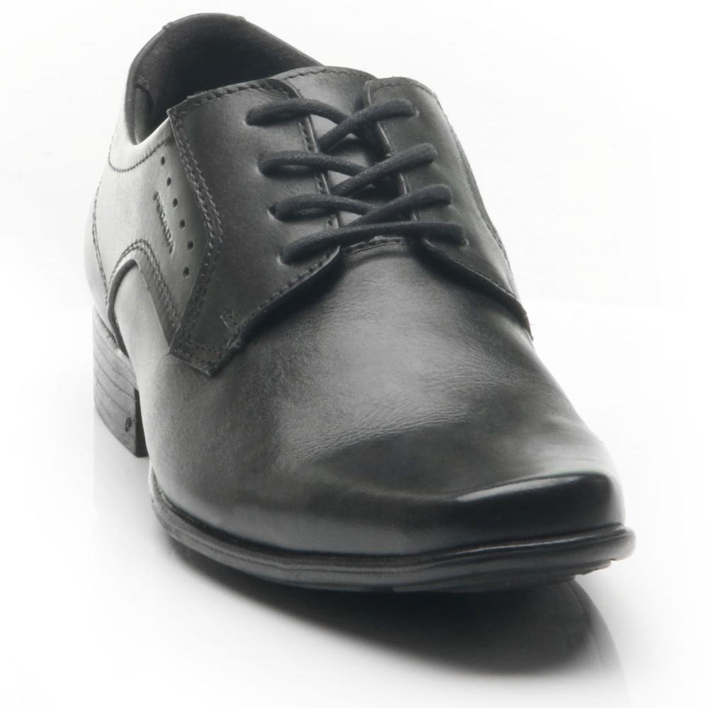 SAPATO PEGADA SOCIAL EM COURO REF 124654 MASCULINO Preto 2