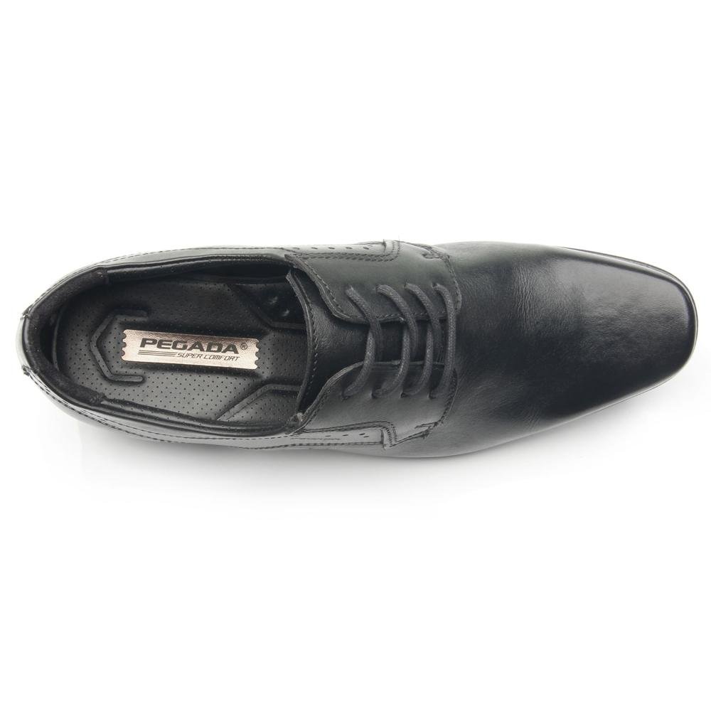 SAPATO PEGADA SOCIAL EM COURO REF 124654 MASCULINO Preto 4