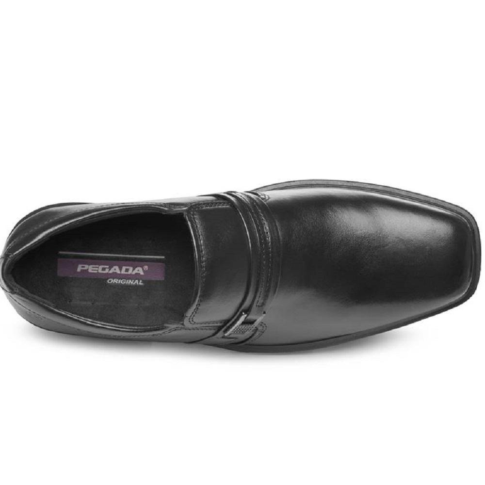 SAPATO PEGADA SOCIAL EM COURO REF 124777 MASCULINO Preto 4
