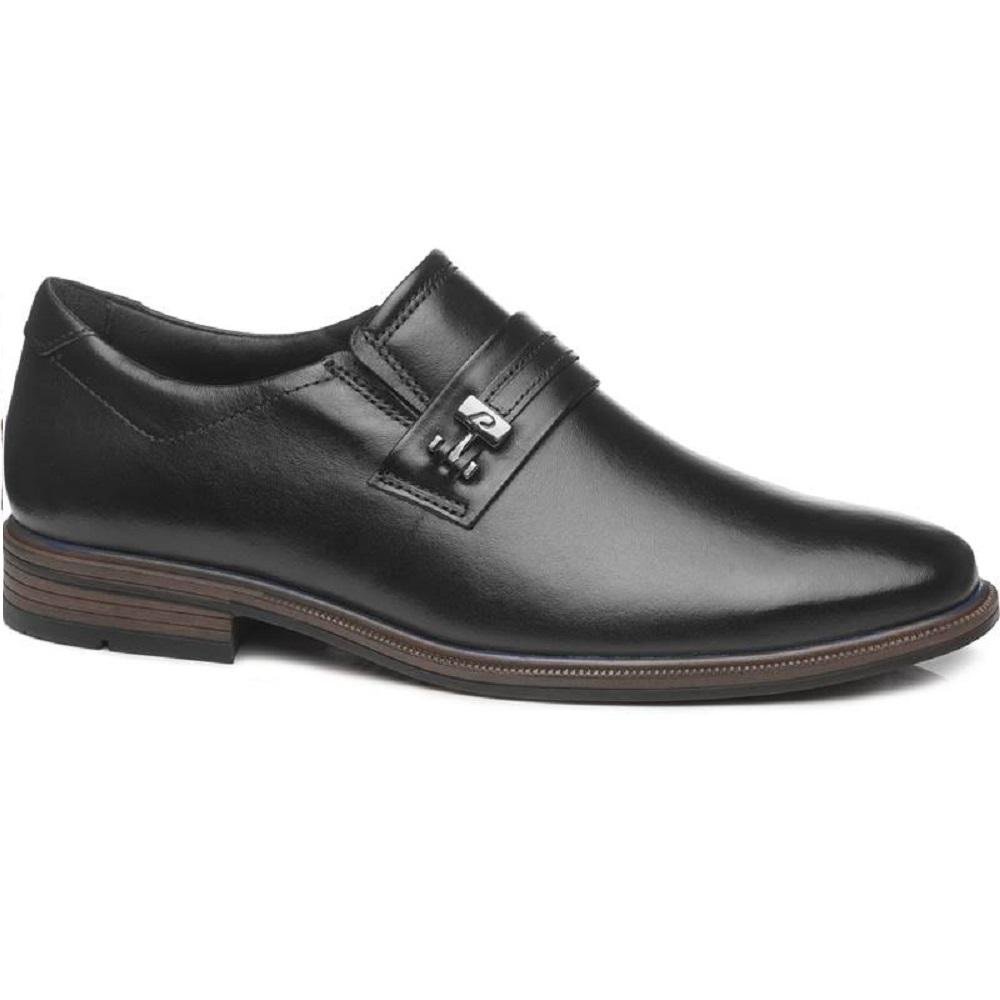 SAPATO PEGADA SOCIAL EM COURO REF 126309 MASCULINO Preto 1