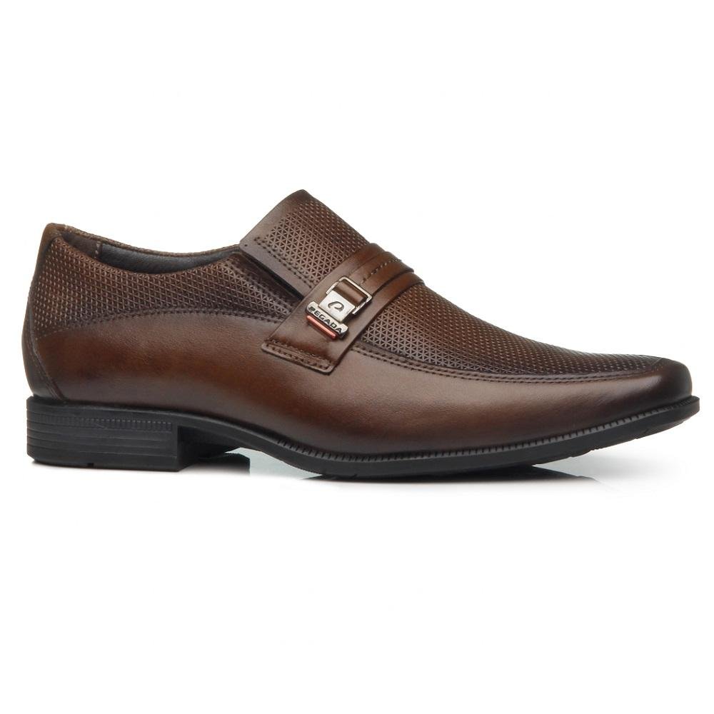 SAPATO PEGADA SOCIAL EM COURO REF 126504 MASCULINO Marrom 3