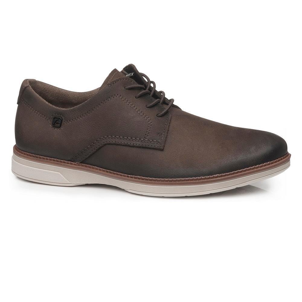 SAPATO PEGADA SOCIAL EM COURO REF 126701 MASCULINO Marrom Claro 1