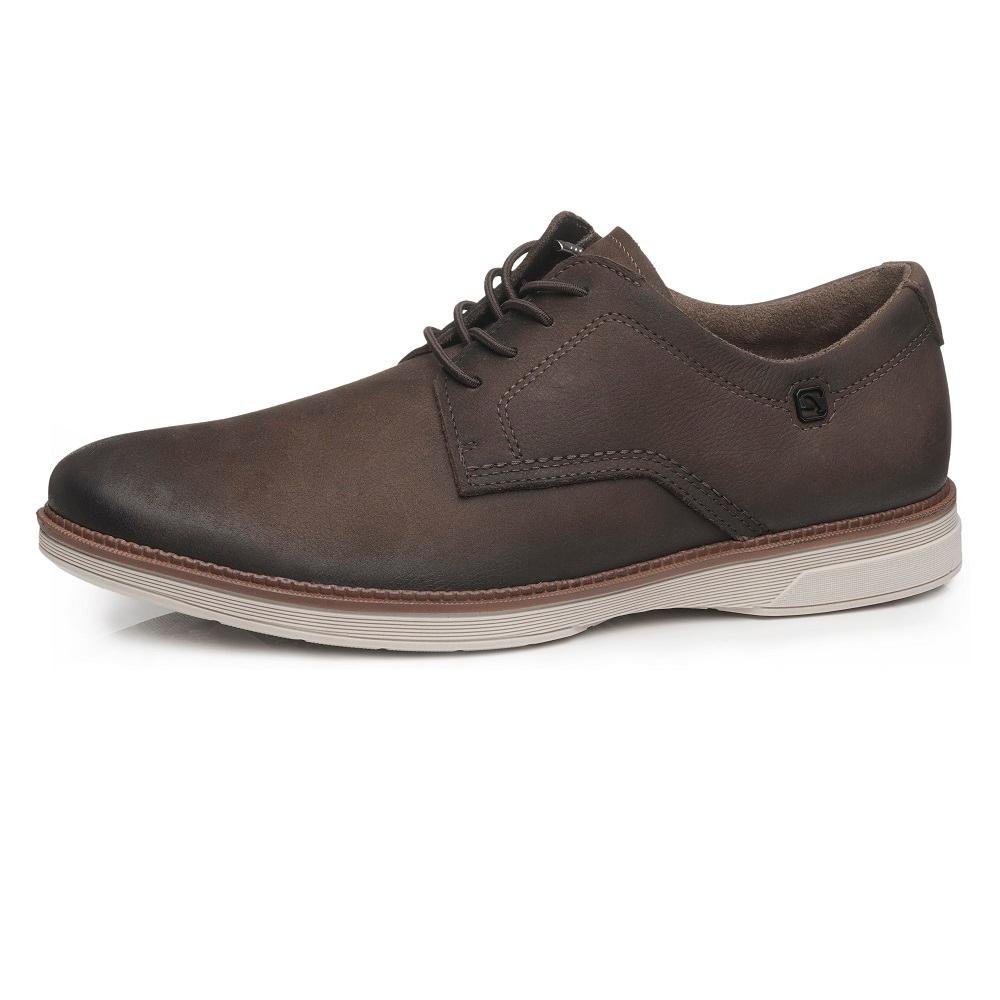 SAPATO PEGADA SOCIAL EM COURO REF 126701 MASCULINO Marrom Claro 2