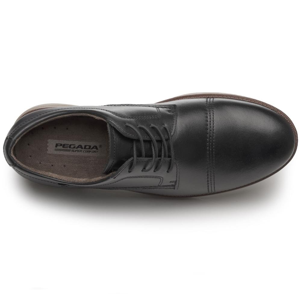 SAPATO PEGADA SOCIAL EM COURO REF 126702 MASCULINO Preto 5