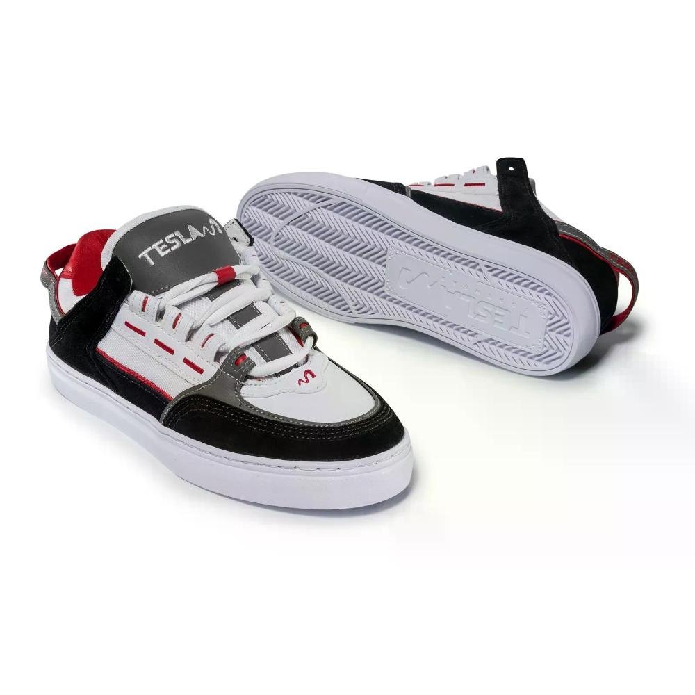 TENIS TESLA COIL REF 1901 Preto/Vermelho 3