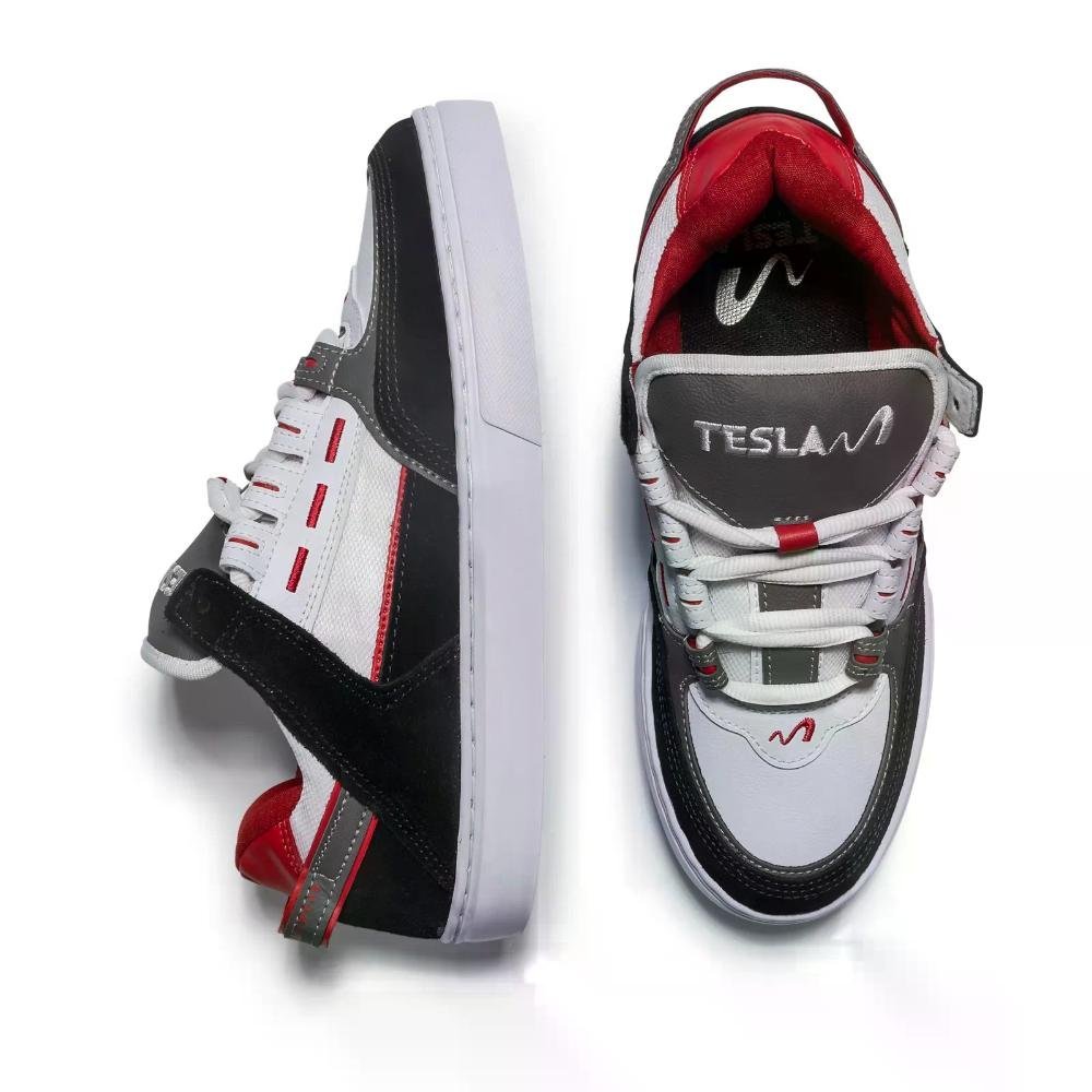 TENIS TESLA COIL REF 1901 Preto/Vermelho 5