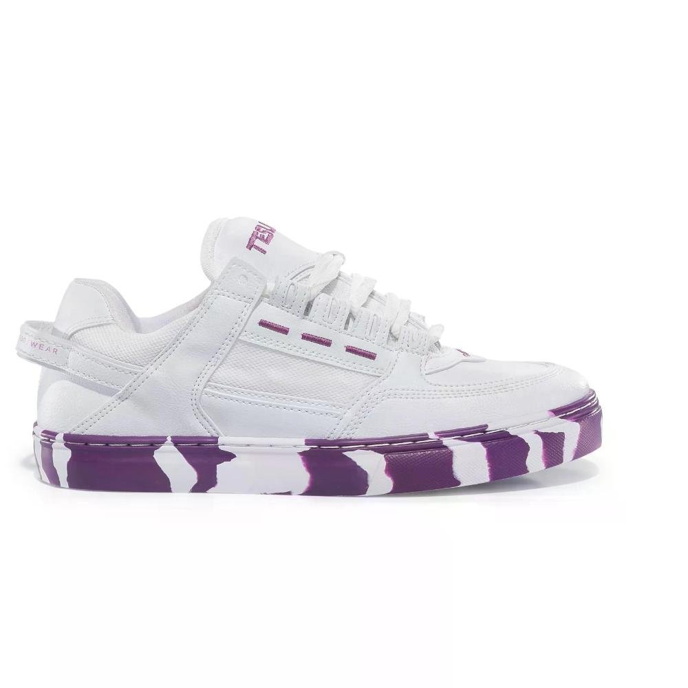 Cor Branco/Roxo