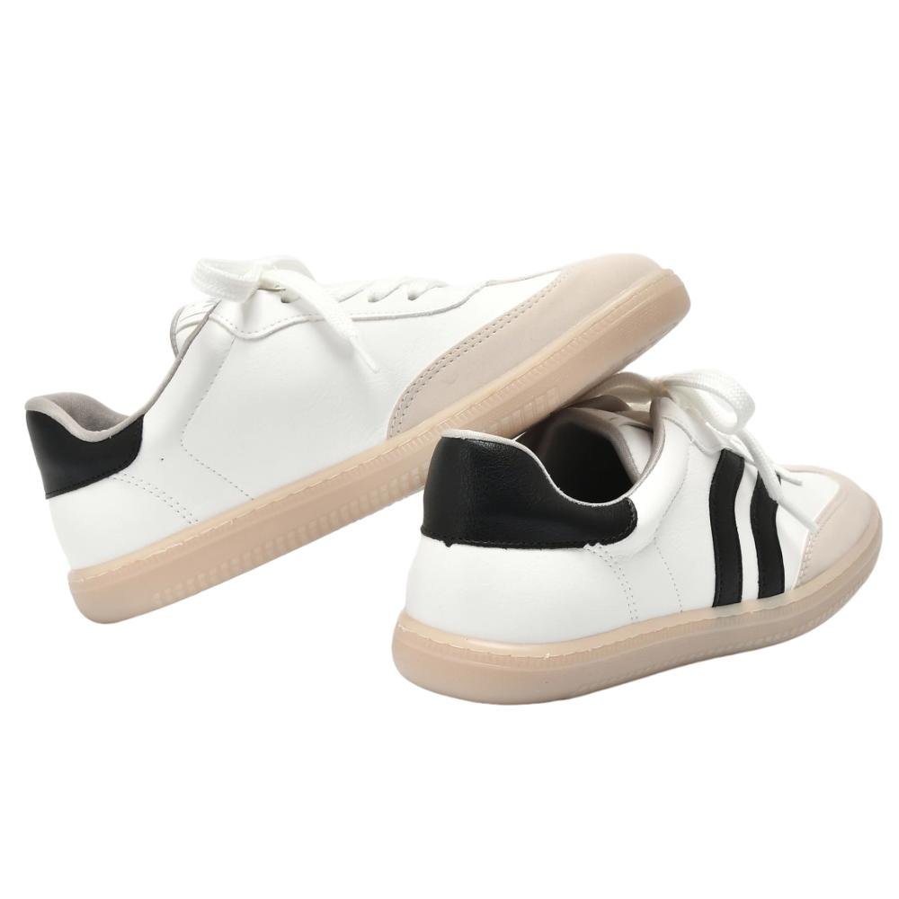 TENIS VIA MARTE CASUAL REF 129-003-01 FEMININO Branco/Preto 3