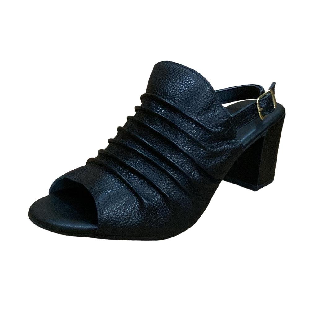 SANDALIA ANNE MORAES SALTO BLOCO REF 128.1364 FEMININO Preto 2