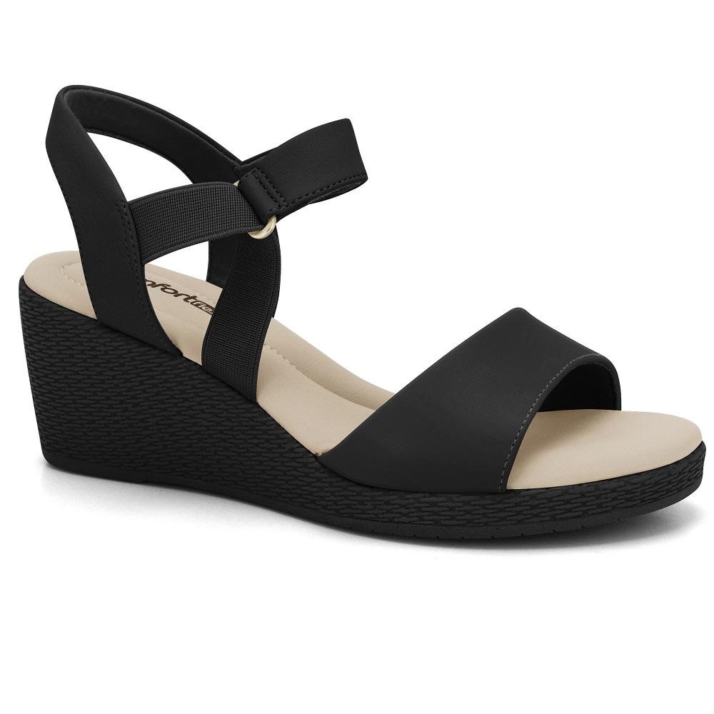 SANDALIA COMFORTFLEX REF 2473402 FEMININO Preto 3