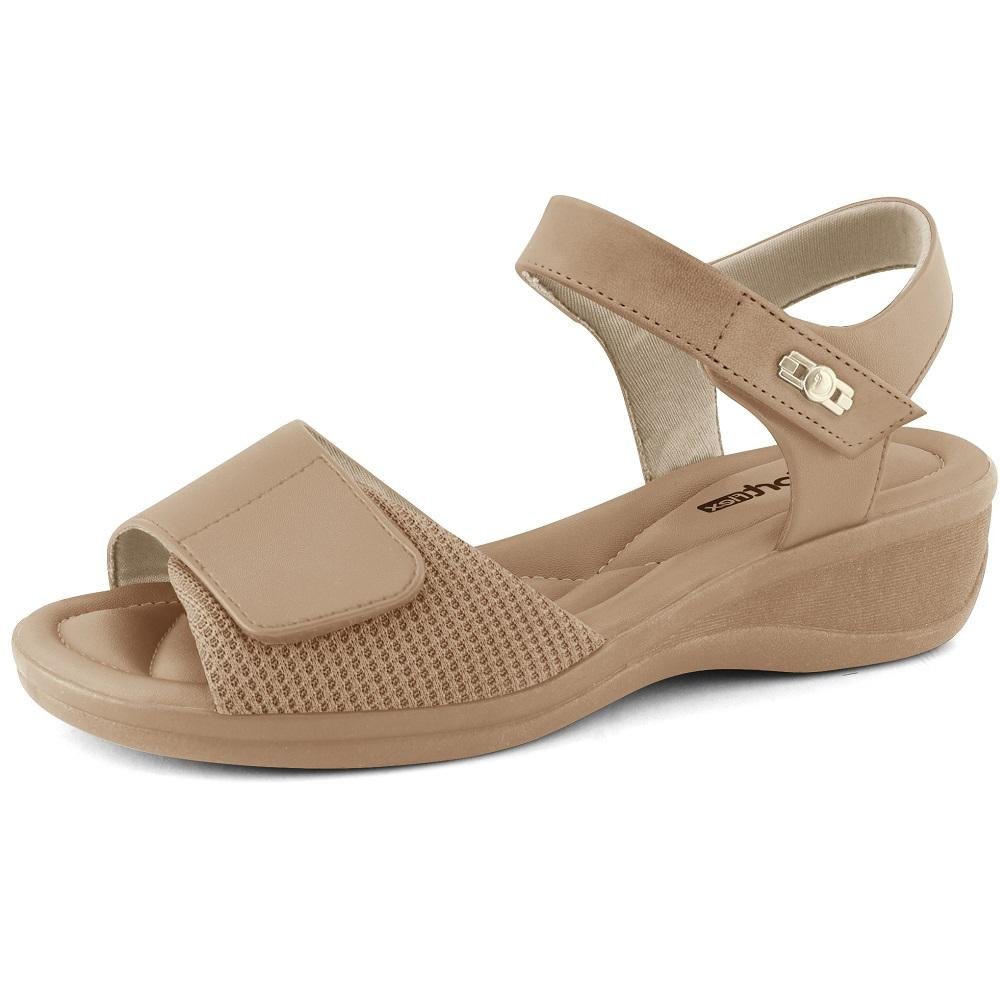 SANDALIA COMFORTFLEX REF 2488405 FEMININO Bege 2