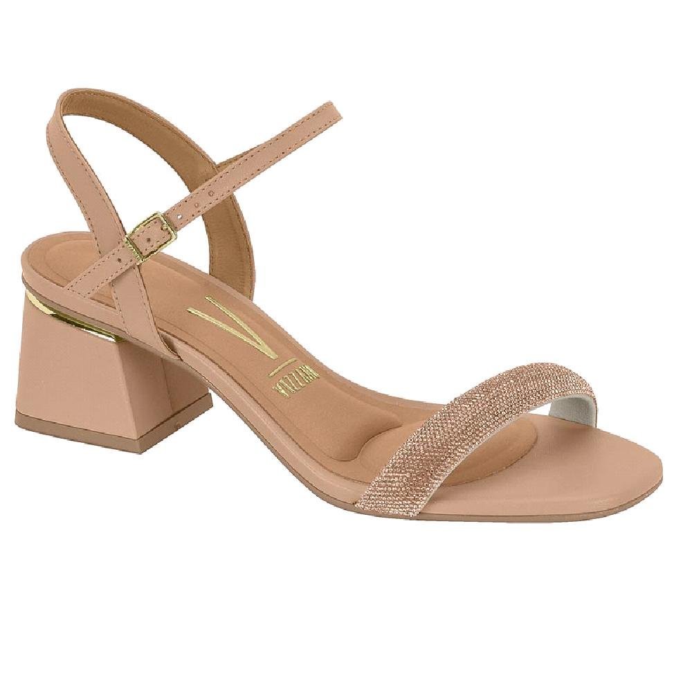 SANDALIA VIZZANO SALTO BAIXO REF 6428.139.28196 FEMININO Dourado/Bege 3