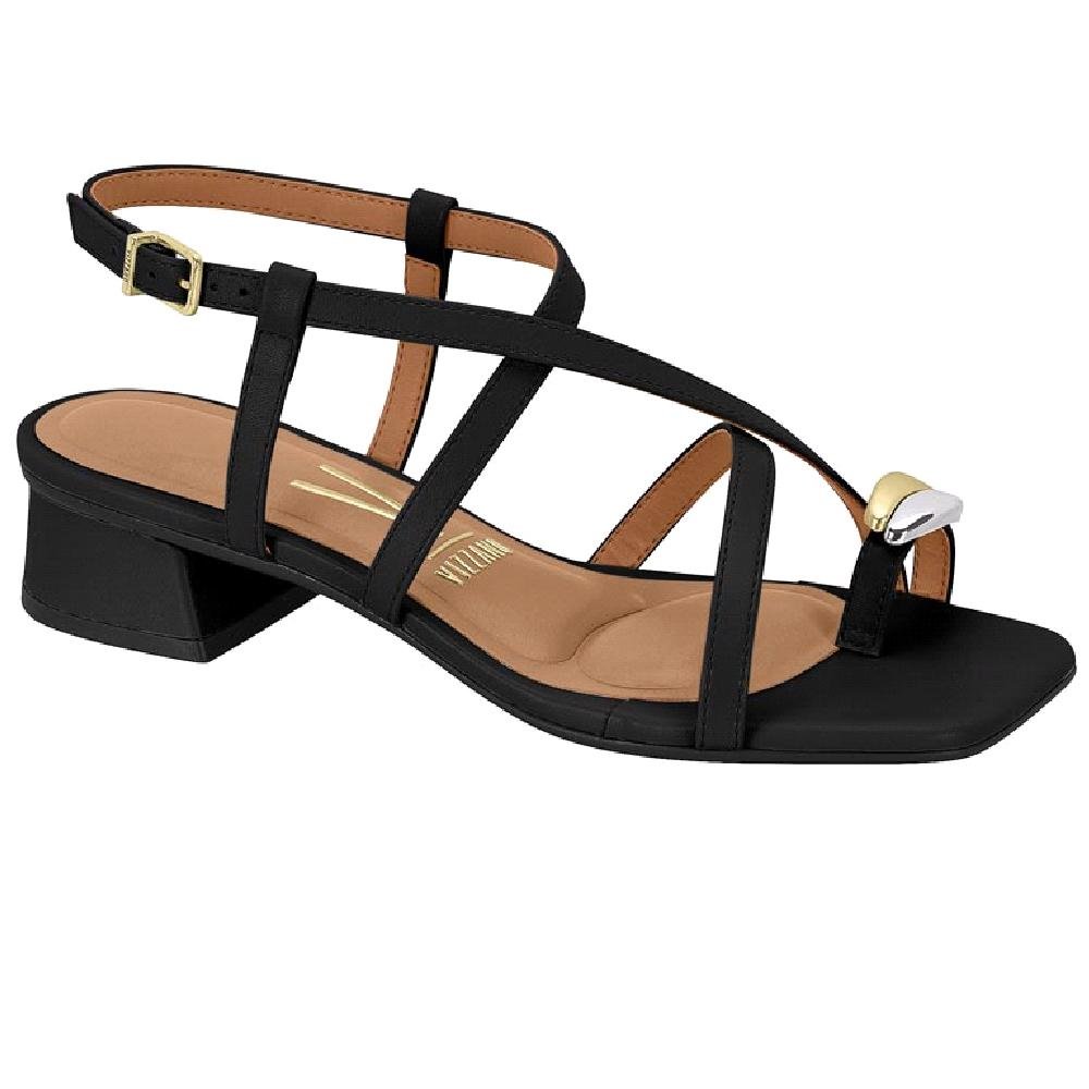SANDALIA VIZZANO SALTO BAIXO REF 6454.123.7286 FEMININO Preto 3