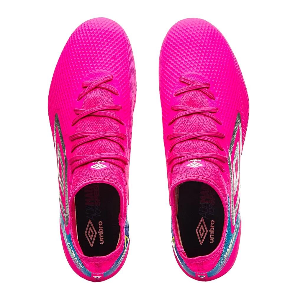CHUTEIRA UMBRO CAMPO ADAMANT TOP SPEED PREMIER Rosa/Cinza 4