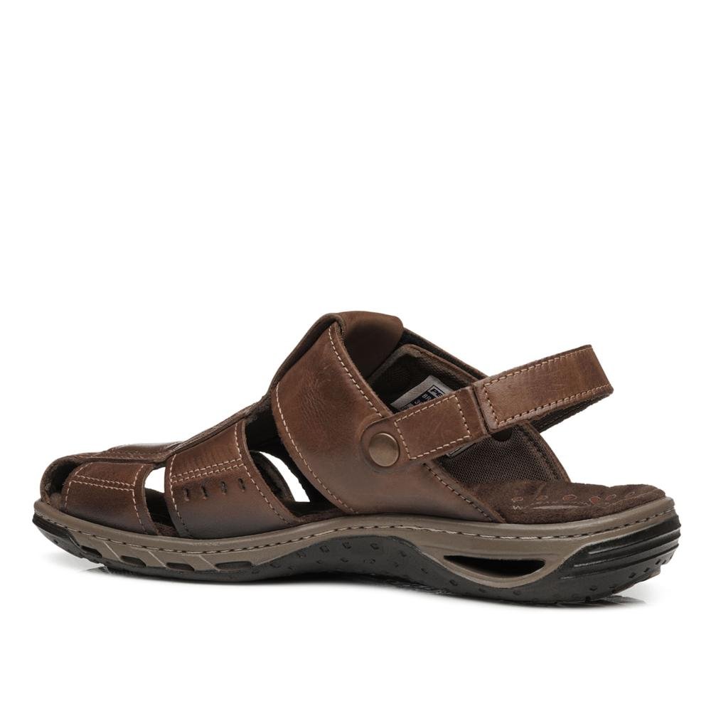 SANDALIA PEGADA COURO REF 131669 MASCULINO Marrom 3