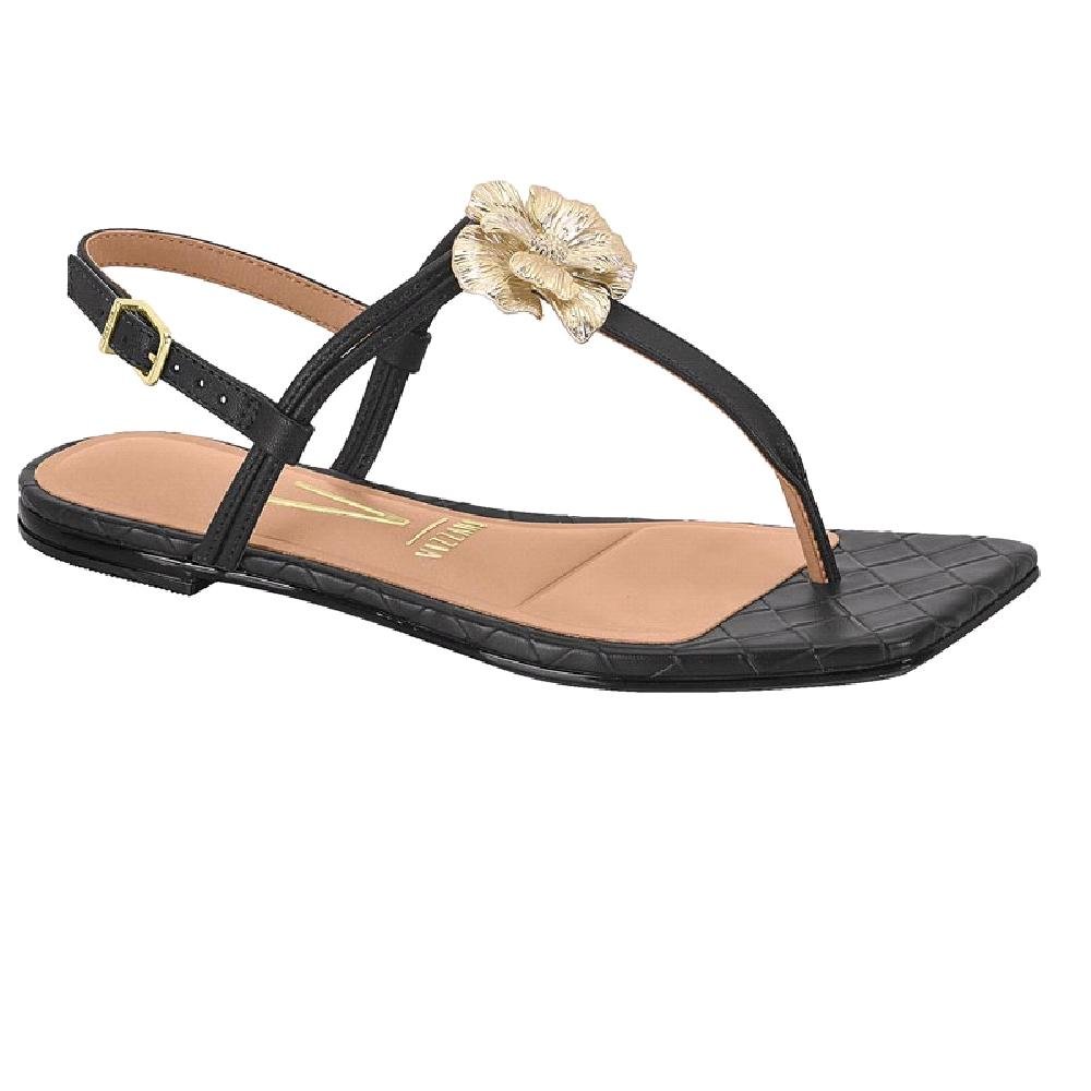 SANDALIA VIZZANO RASTEIRINHA REF 6513.101.28365 FEMININO Preto