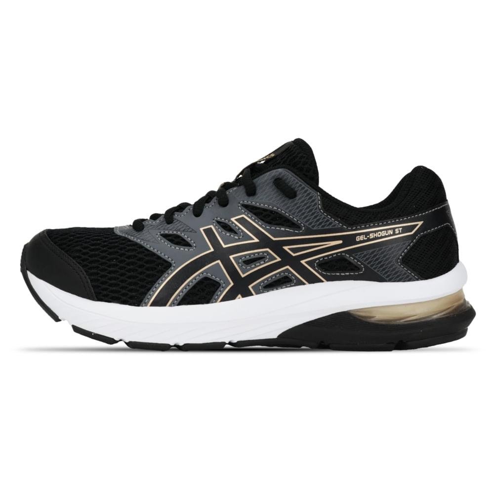 TENIS ASICS GEL-SHOGUN ST FEMININO Preto/Dourado 2