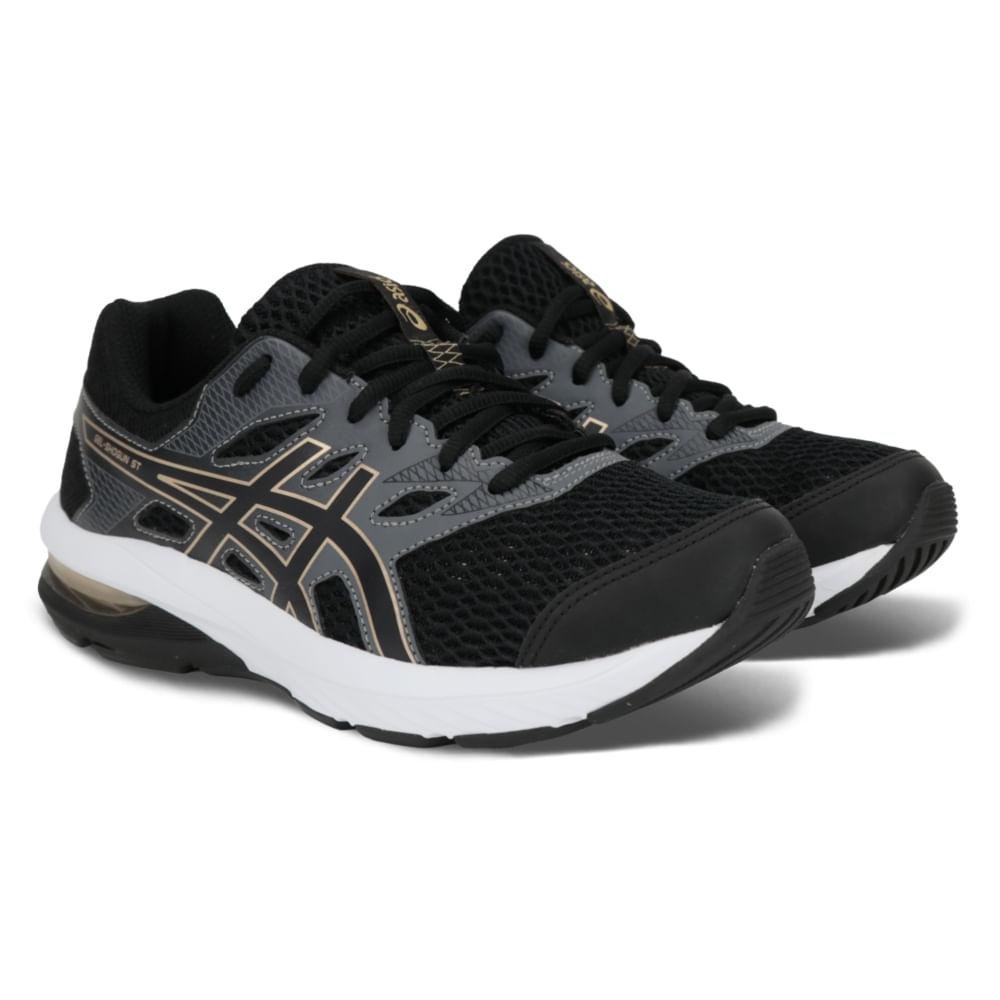 TENIS ASICS GEL-SHOGUN ST FEMININO Preto/Dourado 3