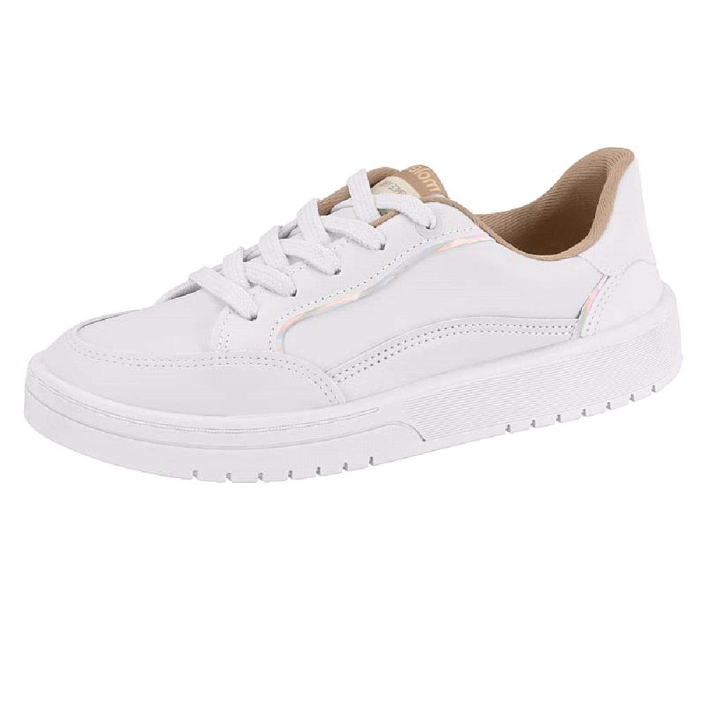 TENIS MOLECA CASUAL REF 5791.102.16288 FEMININO Branco/Prata 2