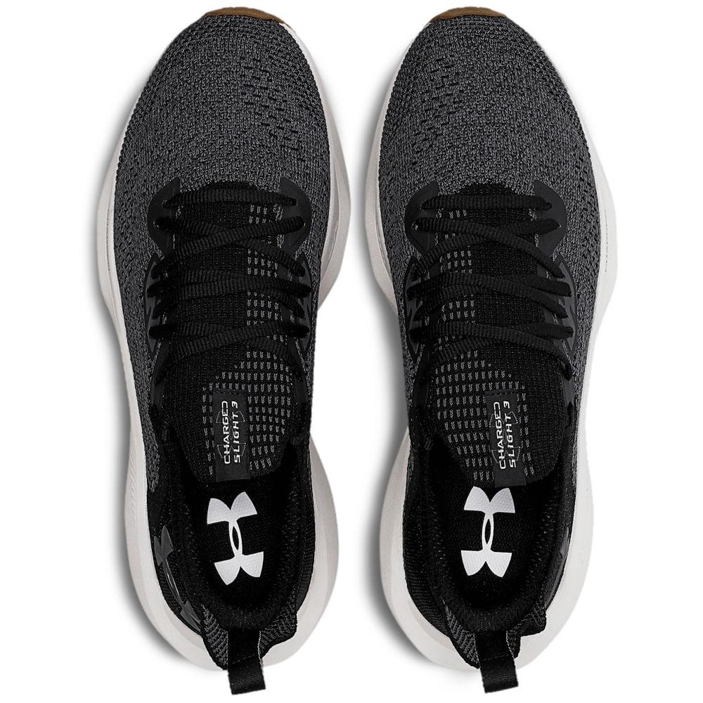 TENIS UNDER ARMOUR CHARGED SLIGHT 3 MASCULINO Grafite/Preto 3