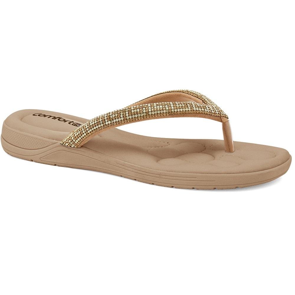 CHINELO COMFORTFLEX REF 2480432 FEMININO Bege 3