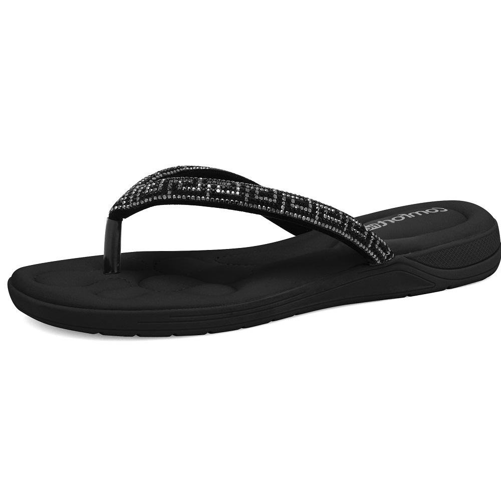 CHINELO COMFORTFLEX REF 2480432 FEMININO Preto 4