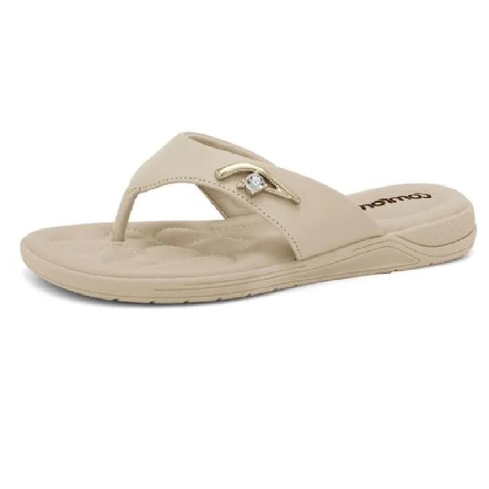 CHINELO COMFORTFLEX REF 2480403 FEMININO Bege 2