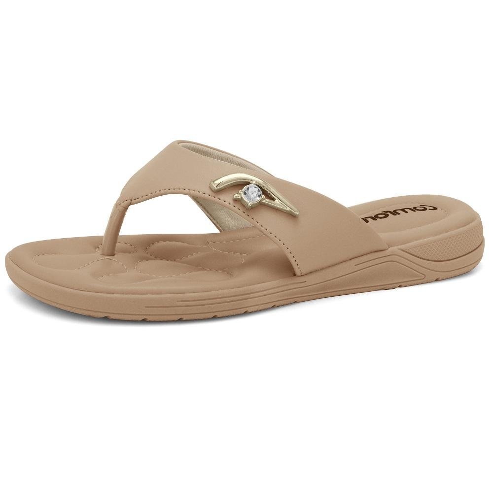 CHINELO COMFORTFLEX REF 2480403 FEMININO Bege 4