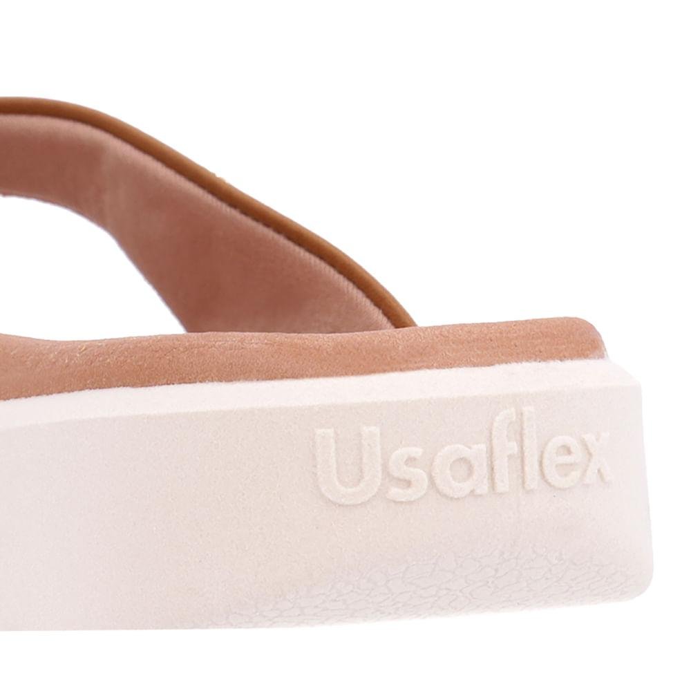 CHINELO USAFLEX EM COURO REF AL0102 FEMININO Marrom 4