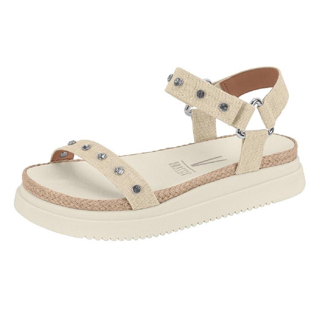 SANDALIA VIZZANO TECIDO LINHO REF 6526.203.26956 FEMININO Bege 2