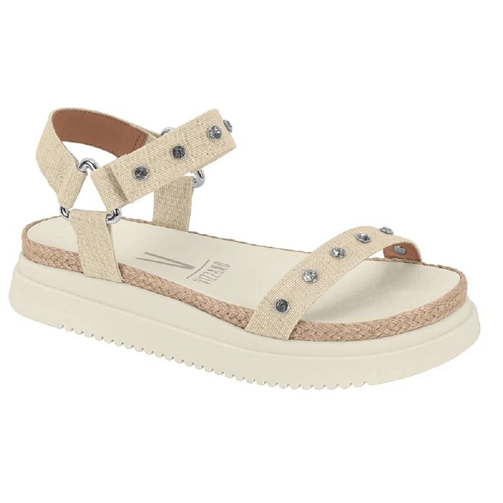 SANDALIA VIZZANO TECIDO LINHO REF 6526.203.26956 FEMININO Bege 3