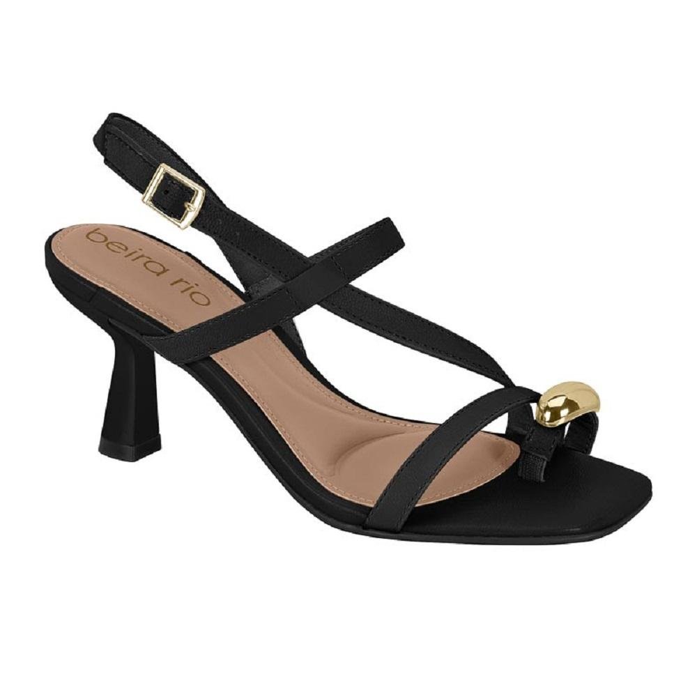 SANDALIA BEIRA RIO REF 8478.116.9569 FEMININO Preto