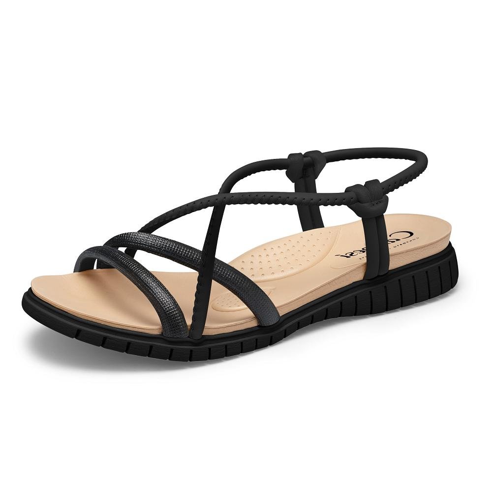 SANDALIA CAMPESI REF CP205 FEMININA Preto 2