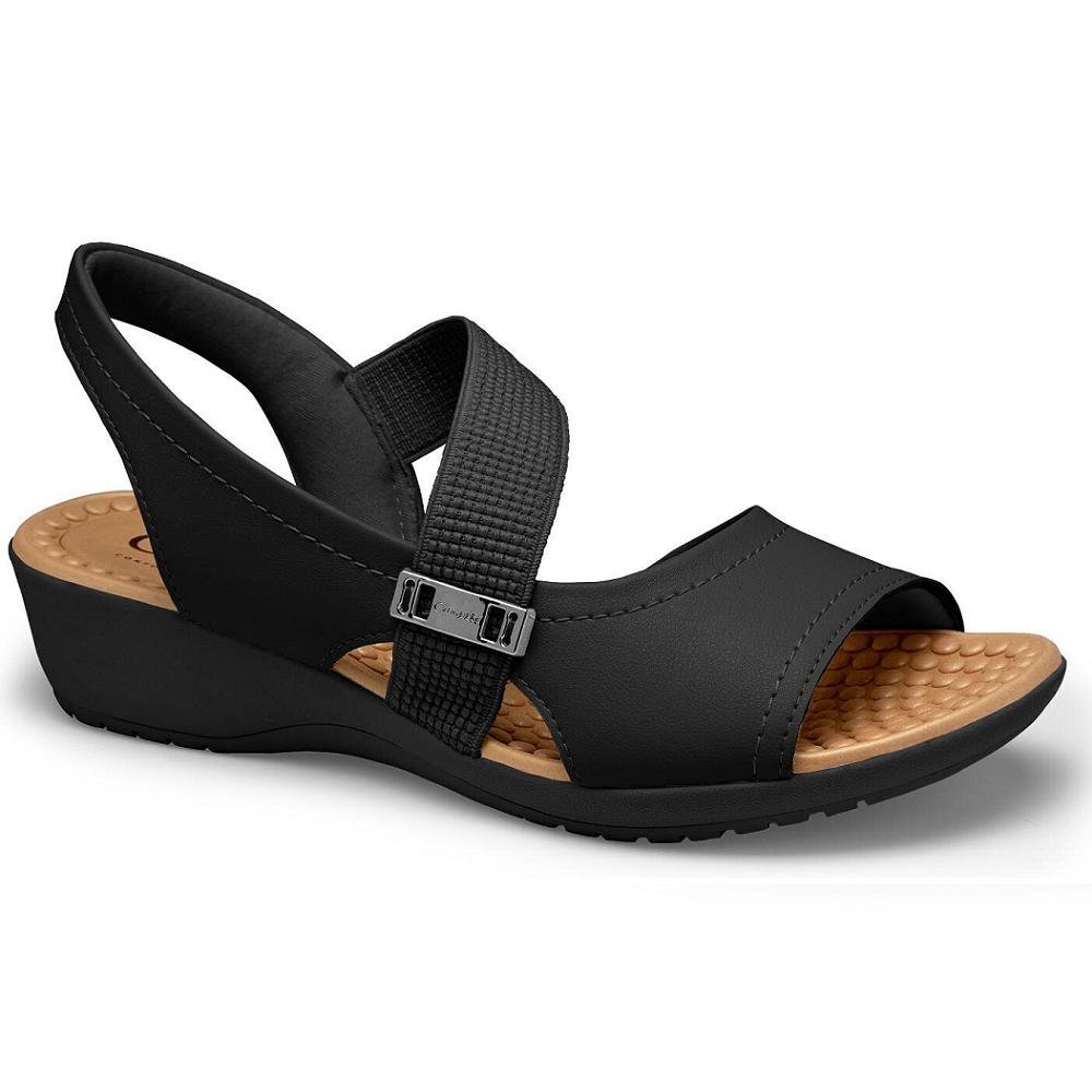 SANDALIA CAMPESI ALMERIA REF CP081 FEMININO Preto 3