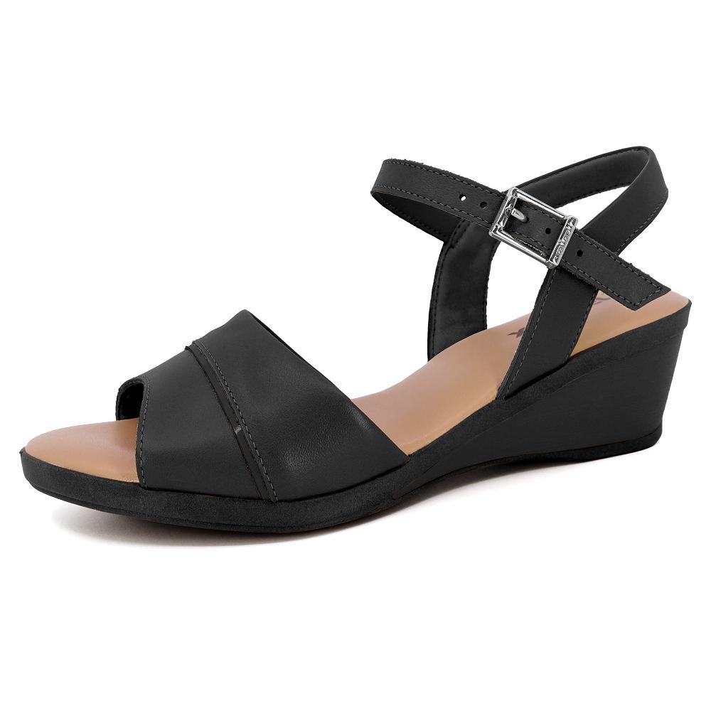 SANDALIA USAFLEX PLATAFORMA REF MM0903 FEMININO Preto 4