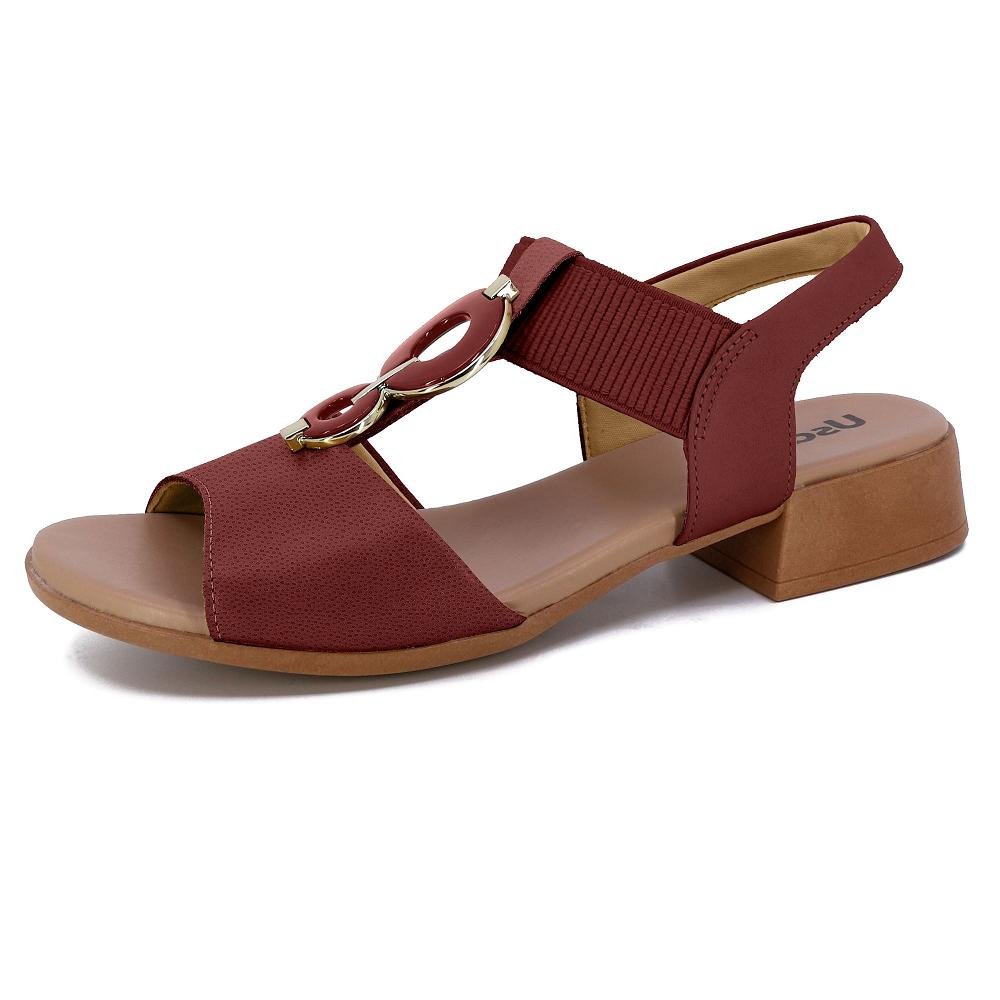 SANDALIA USAFLEX SALTO BLOCO REF MM1702 FEMININO 2