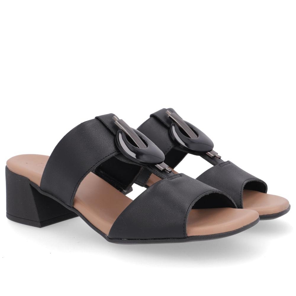 TAMANCO USAFLEX SALTO BLOCO REF AL2003 FEMININO Preto 2