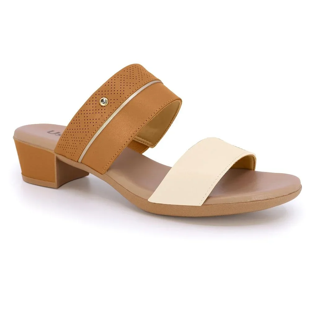 TAMANCO USAFLEX SALTO BLOCO REF MM0804 FEMININO Marrom Escuro 3