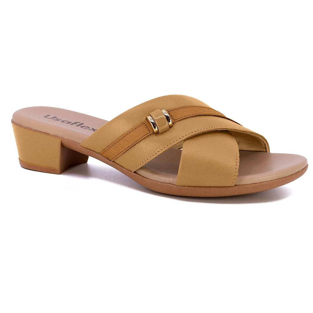 TAMANCO USAFLEX SALTO BLOCO REF MM0805 FEMININO Marrom