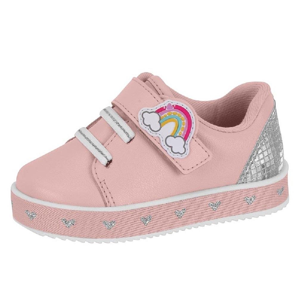 TENIS MOLEKINHA REF 2131.625.27661 FEMININO Rosa/Prata 4