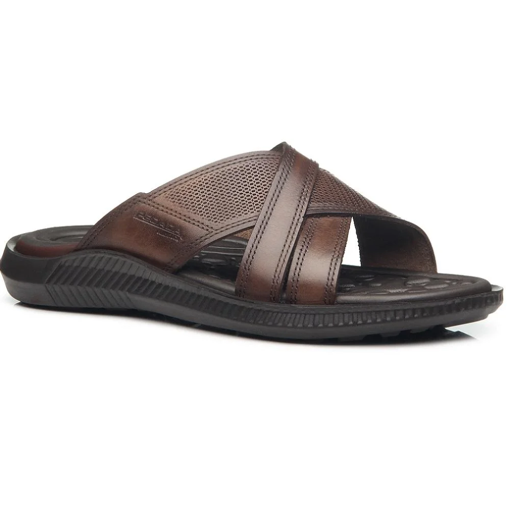 CHINELO PEGADA EM COURO REF 133158 MASCULINO Marrom Claro 3