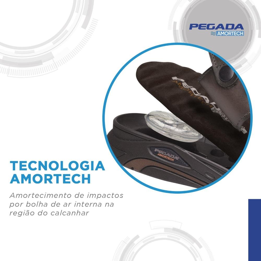 SANDALIA PEGADA EM COURO REF 134503 MASCULINO Marrom Escuro 4