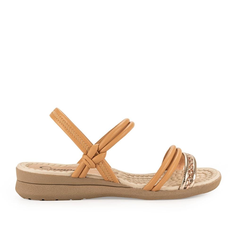 SANDALIA CAMPESI ANABELA REF CP393 FEMININO Amarelo 1