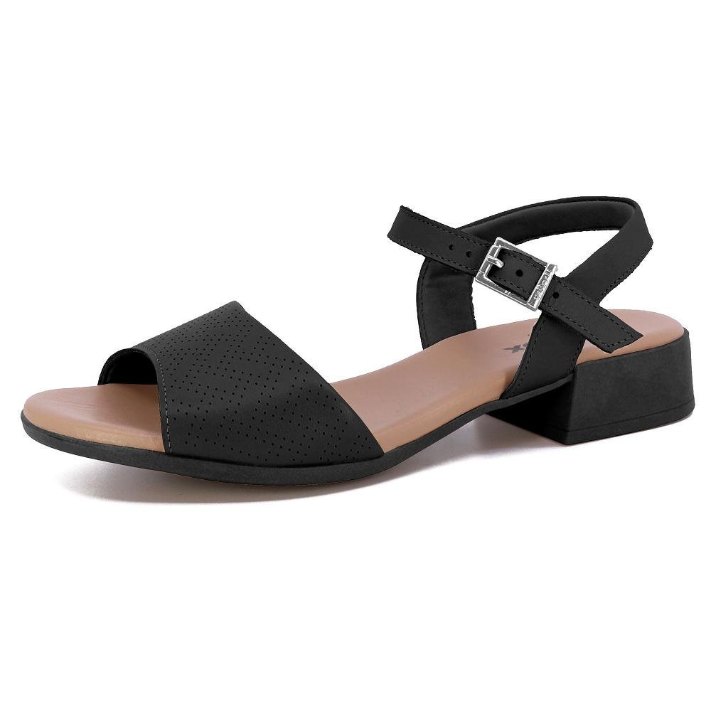 SANDALIA USAFLEX SALTO BLOCO REF MM1703 FEMININO Preto 2