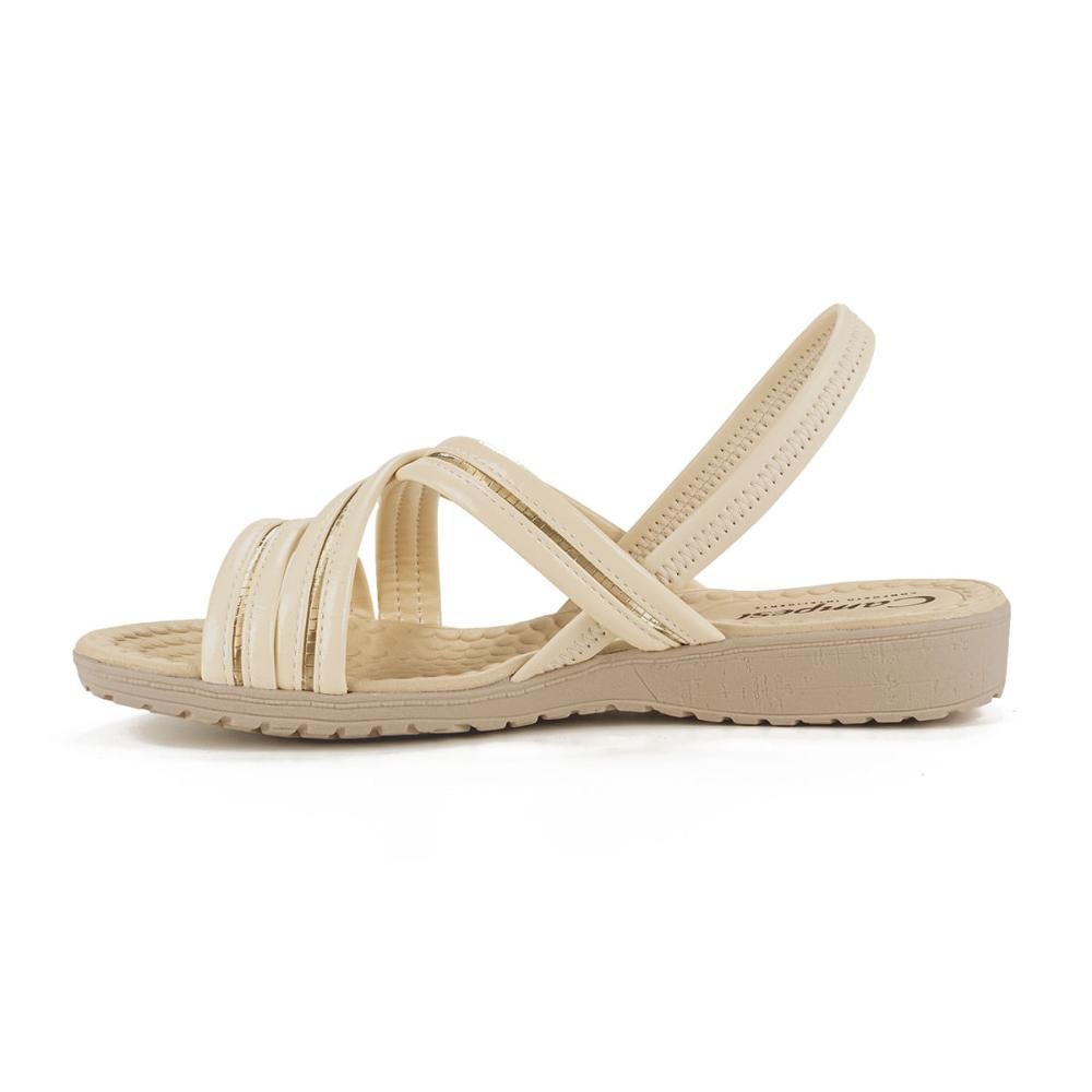 SANDALIA CAMPESI ANABELA REF CP502 FEMININO Bege 2