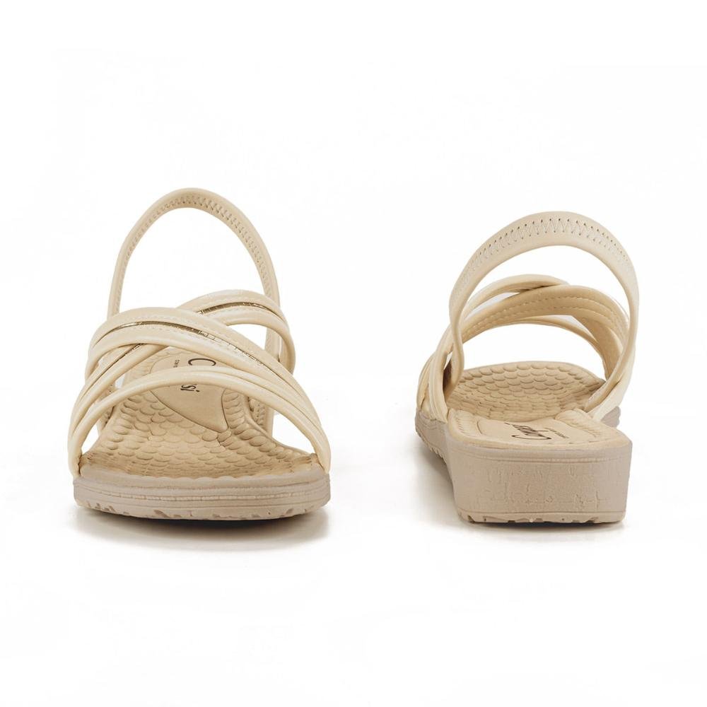 SANDALIA CAMPESI ANABELA REF CP502 FEMININO Bege 3