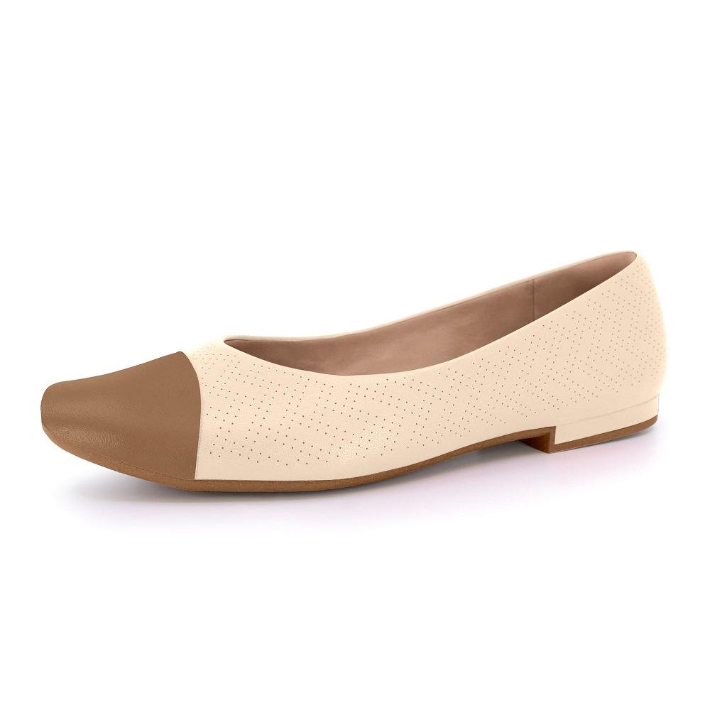 SAPATILHA USAFLEX LASER REF MM0102 FEMININO Bege 4